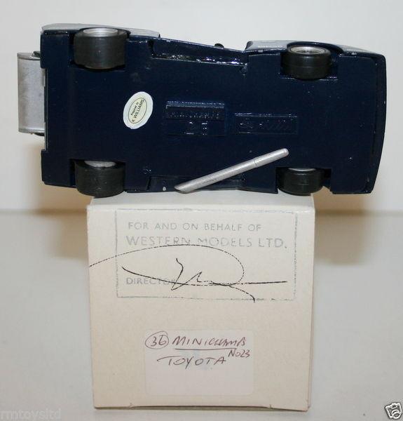 WESTERN MODELS MIKE STEPHENS 1st PROTOTYPE - MINICHAMPS - TOYOTA CELICA LIFTBACK