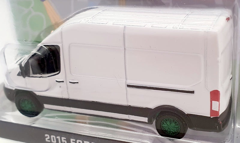 Greenlight 1/64 Scale Model Van 530102 - 2015 Ford Transit Chase Van - White