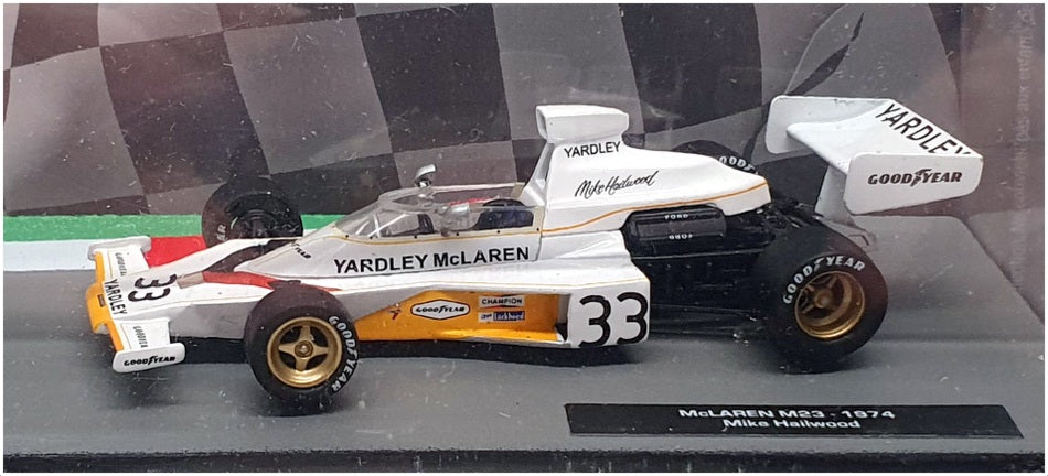 Altaya 1/43 Scale AT301122J - F1 1974 McLaren M23 M. Hailwood - White