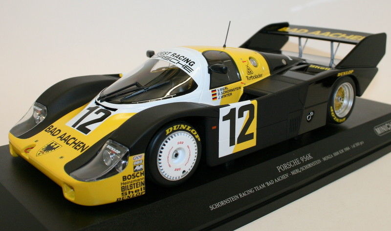 Minichamps 1/18 Diecast 155 846612 Porsche 956K Schornstein Bad Aachen Monza '84