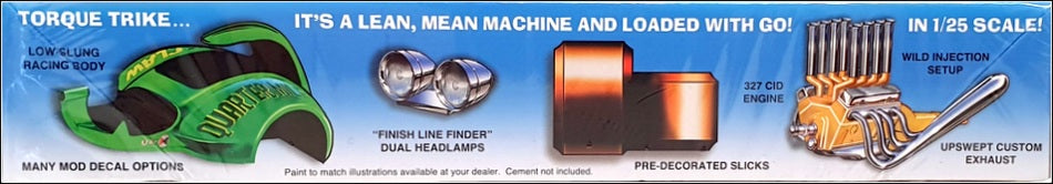 MPC 1/25 Scale Trick Trike Series Unbuilt Kit MPC897/12 - Torque Trike