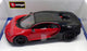 Burago 1/18 Scale Model Car 18-11044 - Bugatti Chiron Sport - Red/Black