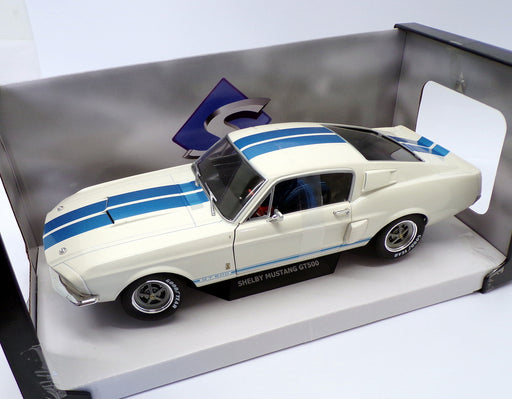 Solido 1/18 Scale S1802901 - 1967 Shelby Mustang GT500 - White/Blue