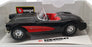 Burago 1/18 Scale Model Car 3034 - 1957 Chevrolet Corvette - Black/Red