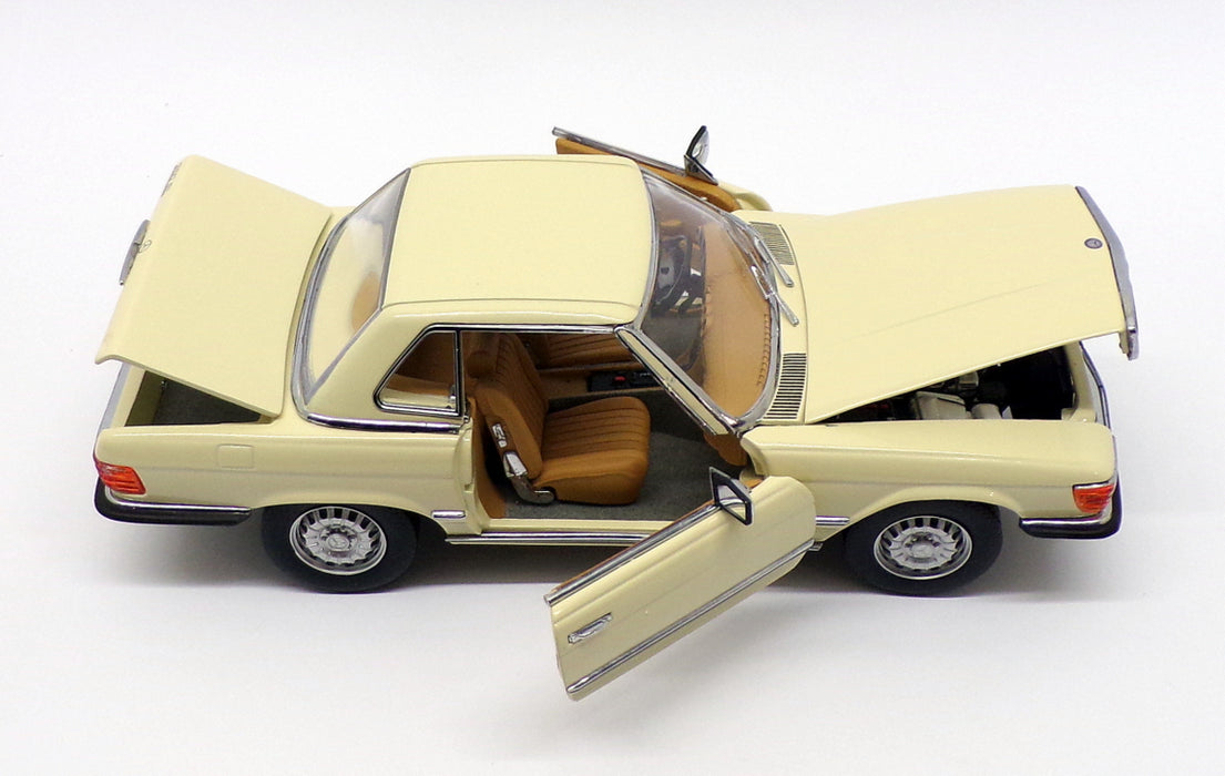 Sun Star 1/18 Scale Model Car 4667 - Mercedes Benz 350 SL - Ivory