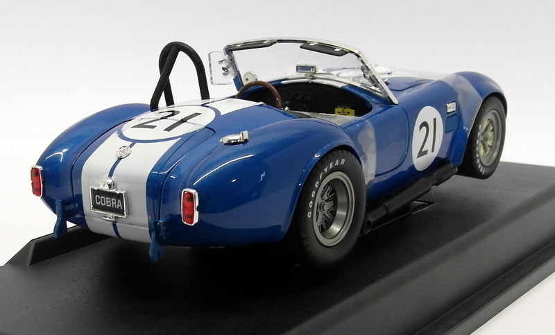 CMR 1/18 scale Diecast - CMR115 Shelby Cobra 427 S/C Racing #21 Blue