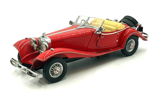 Franklin Mint 1/24 Scale 171221T - 1935 Mercedes Benz Special Roadster - Red