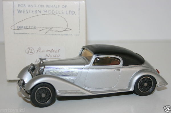 WESTERN MODELS MIKE STEPHENS 1st PROTOTYPE MODEL - PLUMBIES - HORCH 1939 RALLY