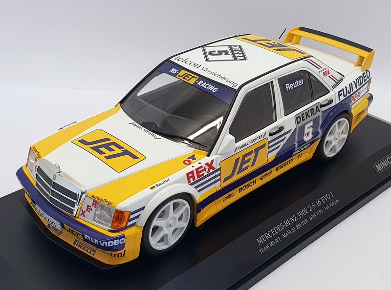 Minichamps 1/18 Scale 155 893605 -Mercedes Benz 190E 2.5-16 EVO 1 #5 Team MS-Jet
