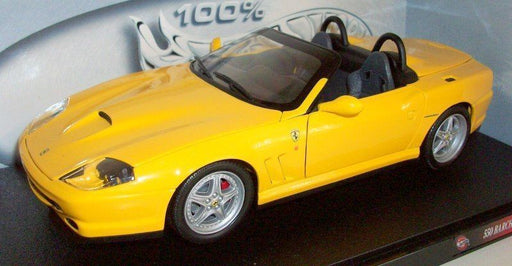 Hot Wheels 1/18 Scale - 29756 Ferrari 550 Barchetta Pininfarina - Yellow
