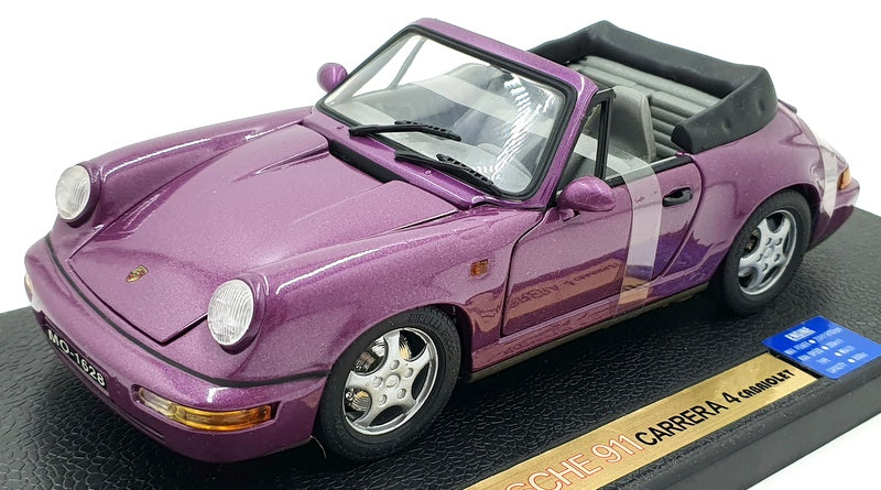 Anson 1/18 Scale Diecast 30309-W - Porsche 911 Carrera 4 Cabriolet - Purple
