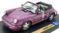 Anson 1/18 Scale Diecast 30309-W - Porsche 911 Carrera 4 Cabriolet - Purple