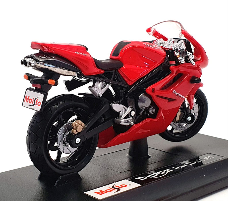 Maisto 1/18 Scale Motorbike 06186 - Triumph Daytona 675 - Red