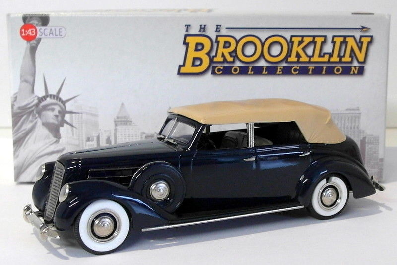 Brooklin Models 1/43 Scale BRK172 - 1937 Lincoln Le Baron Conv Sedan - Dark Blue