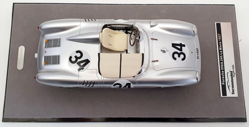 Tecnomodel 1/18 Scale TM18141B - 1957 Porsche 550 A Le Mans #34