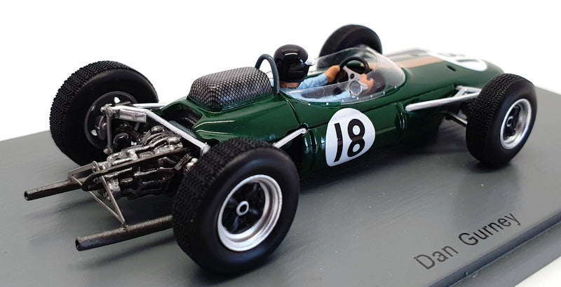 Spark 1/43 Scale S5250 - 1963 Brabham BT7 #18 D.Gurney 2nd Dutch GP