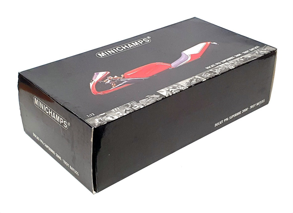 Minichamps 1/12 Scale 122 001221 - Ducati 996 Superbike 2000 Troy Bayliss