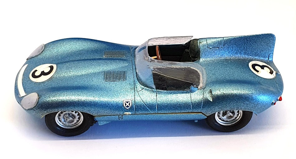 Provence Moulage 1/43 Scale Built Kit PM9621 - Jaguar D Type Race Car - #3 Blue