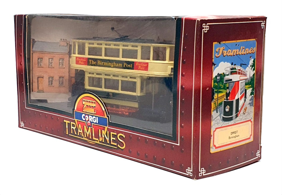 Corgi Appx 12cm Long Diecast D992/7 - Tramcar Birmingham - Lodge Rd