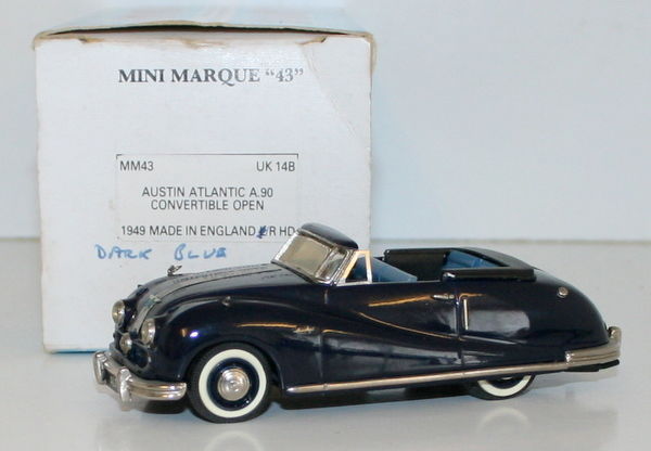 MINIMARQUE 1/43 UK14B - 1949 AUSTIN ATLANTIC A90 CONVERTIBLE - OPEN - DARK BLUE