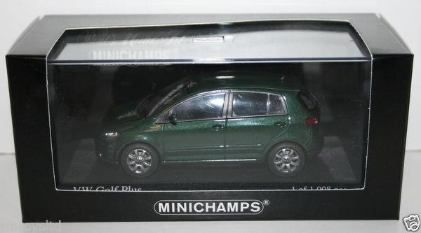 MINICHAMPS 1/43 SCALE 400 054301 - VOLKSWAGEN VW GOLF PLUS 2004 - DARK GREEN MET
