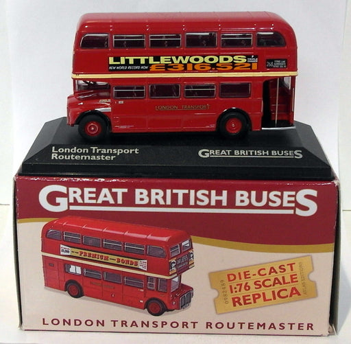 Atlas Editions 1/76 Scale 4 655 108 - Routemaster Bus London Transport - Red