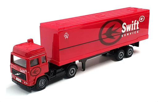 Corgi 1/64 Scale 98100 - Volvo Container Trailer Truck Swift - Red