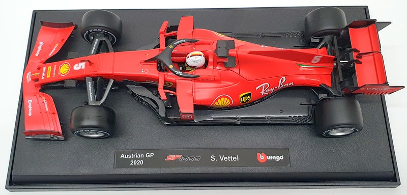 Burago 1/18 Scale Model Car BU16808VW - Ferrari SF1000 Austrian GP 2020 S.Vettel
