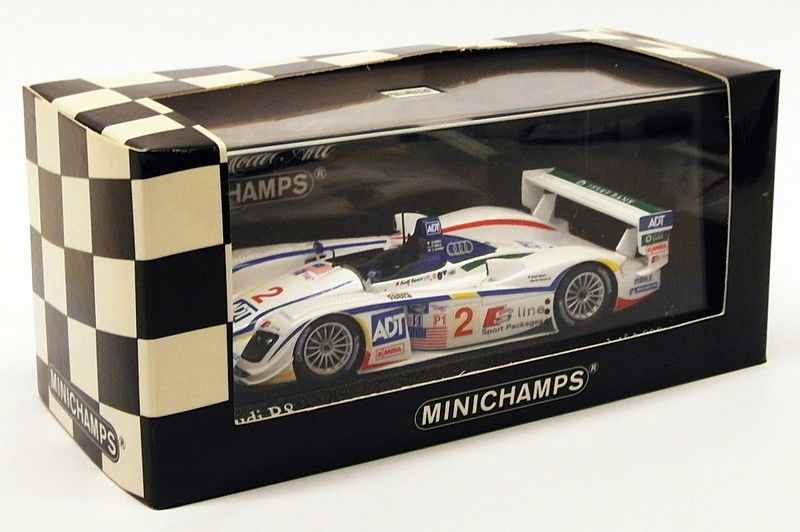 Minichamps 1/43 Scale Model Car 400 051302 - Audi R8 2nd 12h Sebring 2005