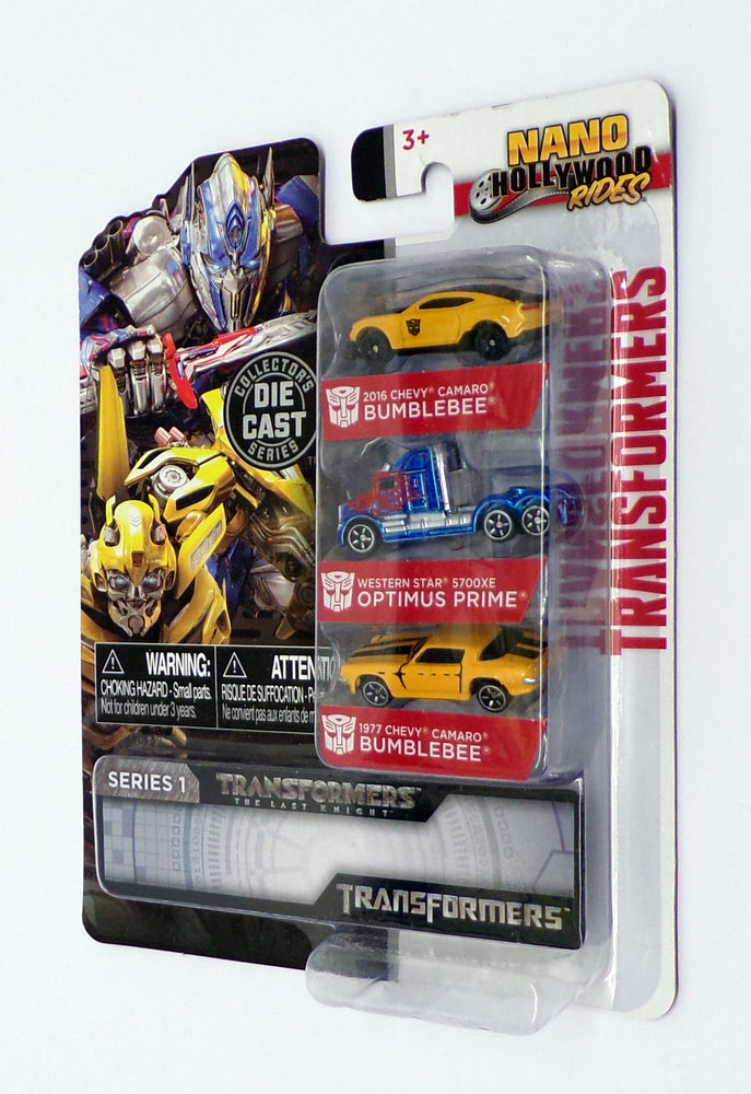 Jada Toys 4cm Long  31125 - Nano 3 Pack Transformers Bumblebee Camaro