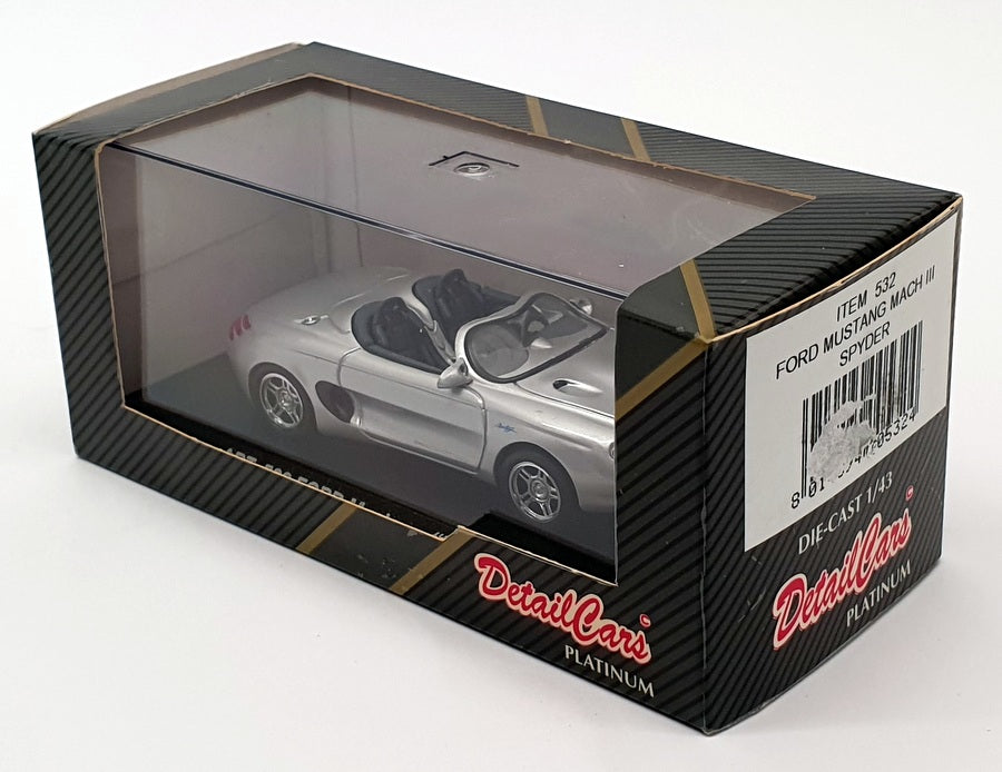 Detail Cars 1/43 Scale 532 - Ford Mustang Mach III Spyder - Silver