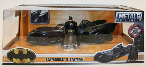 Jada 1/24 Scale Model Car 98260 - 1989 Batman Movie DC Batmobile & Batman Figure