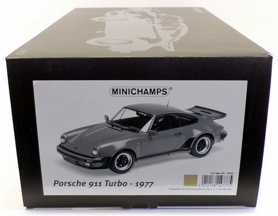 Minichamps 1/12 Scale 125 066129 - 1977 Porsche 911 Turbo - Gold