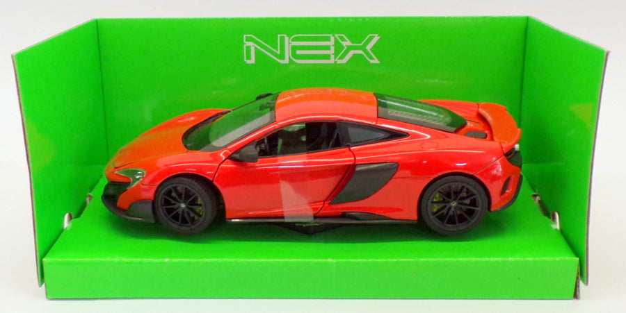 Welly 1/24-27 Scale Model Car 24089W - McLaren 675LT - Red