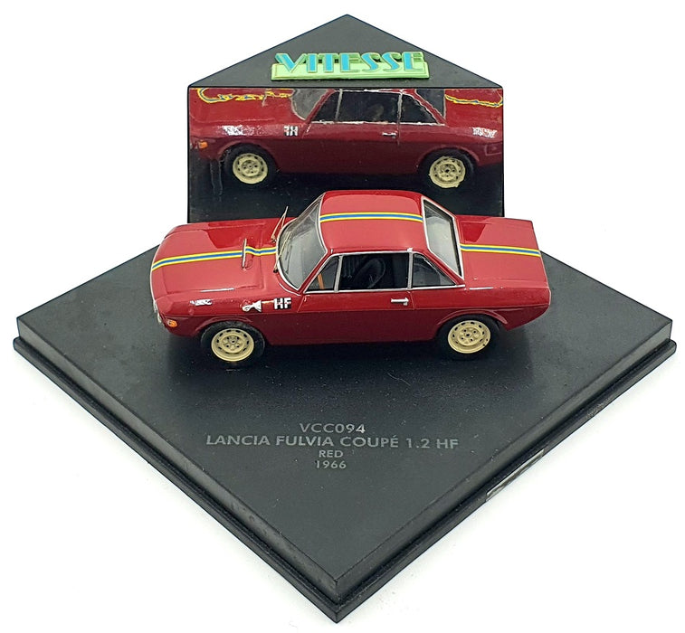 Vitesse 1/43 Scale VCC094 - 1966 Lancia Fulvia Coupe 1.2 HF - Red