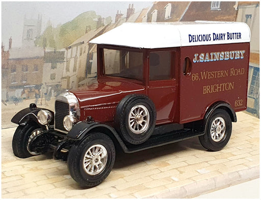 Matchbox Appx 10cm Long Y-19 - 1929 Morris Cowley Van Sainsbury - Brown/White