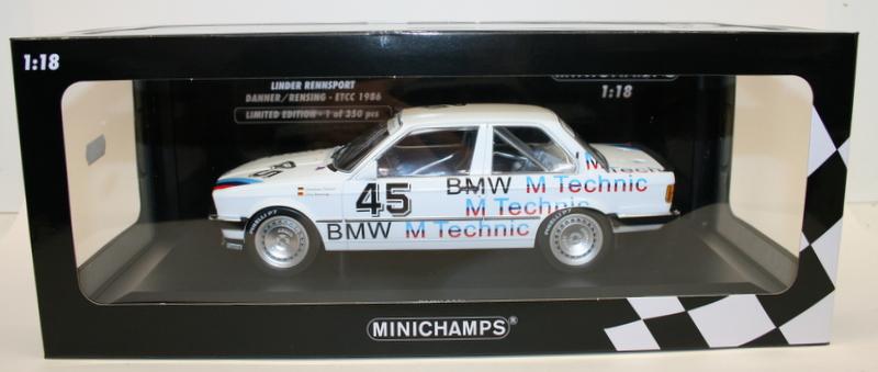 Minichamps 1/18 Diecast 155 862645 BMW 325i Linder Rennsport ETCC 1986