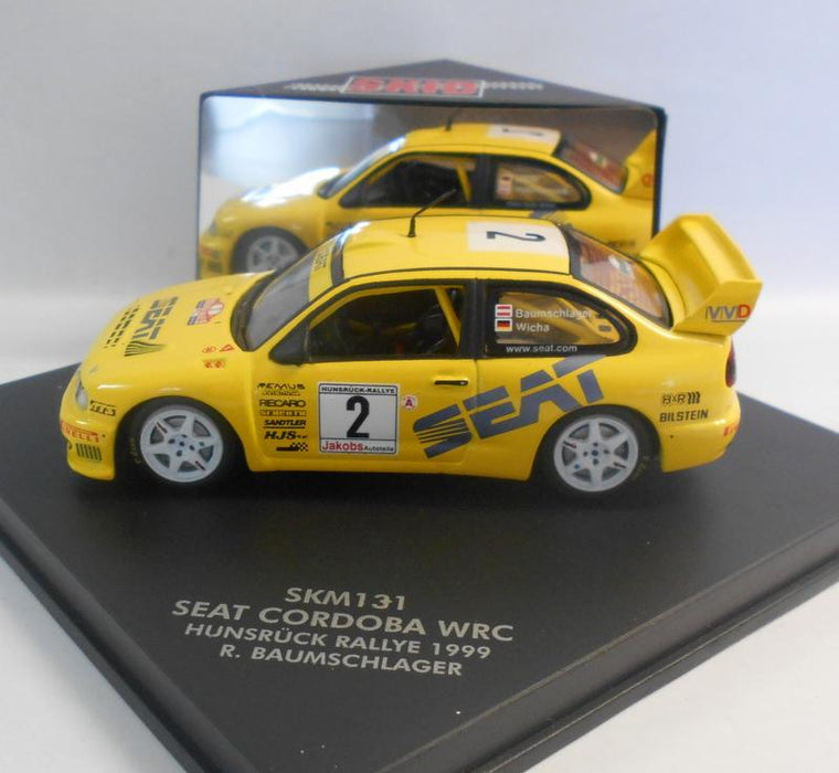 Skid 1/43 Scale Diecast Model SKM131 SEAT CORDOBA WRC R.BAUMSCHLAGER 1999