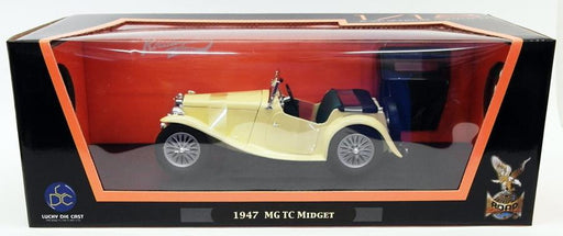 Road Signature 1/18 Scale Model Car 92468 - 1947 MG TC Midget - Cream