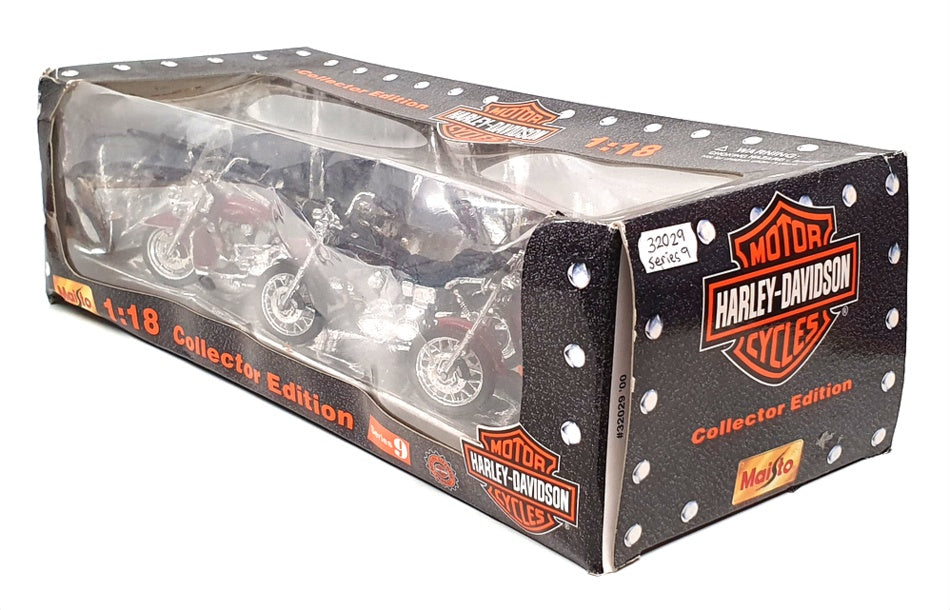 Maisto 1/18 Scale 32029 - Series 9 Harley Davidison 3 Piece Motorbike Set