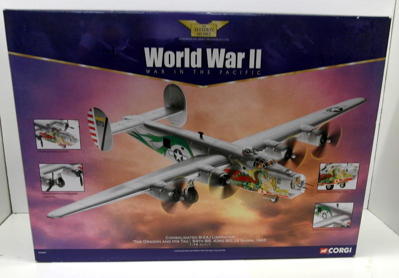 Corgi 1/72 AA34001 Consolidated B-24J Liberator The Dragon & Tail Model Plane