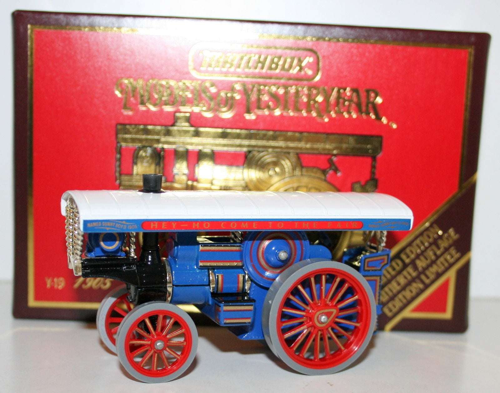 MATCHBOX MODELS OF YESTERYEAR Y-19 FOWLER SHOWMANS ENGINE HEY HO COME TO FAIR