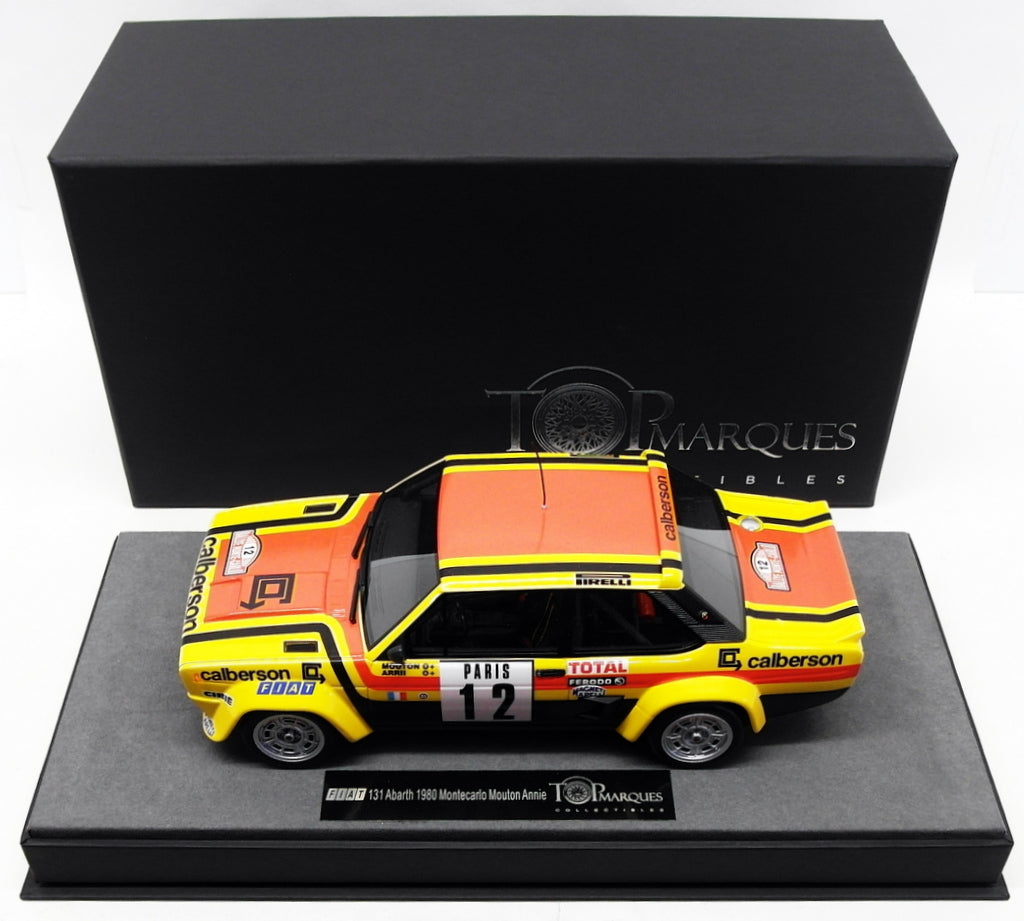 Top Marques 1/18 TOP043B - Fiat 131 Abarth Monte Carlo 1980 - Résine