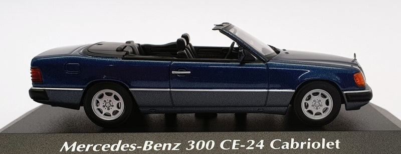 Maxichamps 1/43 Scale 940 037031 - 1991 Mercedes Benz 300 CE-24 Cabrio Met Blue