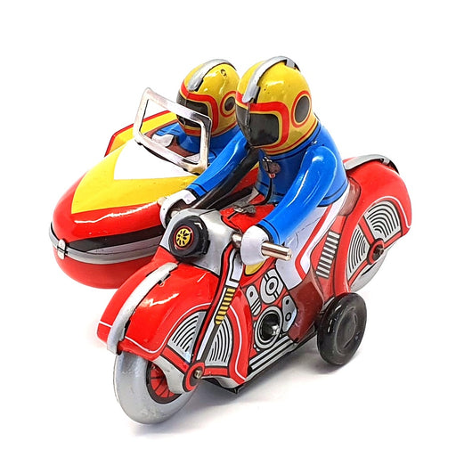 Made In China MS281 - Motorcycle & Sidecar Clockwork Tin Toy