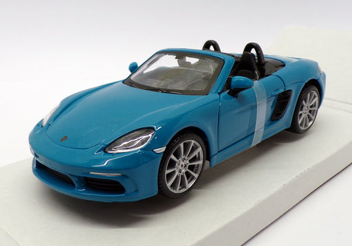 Burago 1/24 Scale Model Car 18-21087BL - Porsche 718 Boxster - Blue