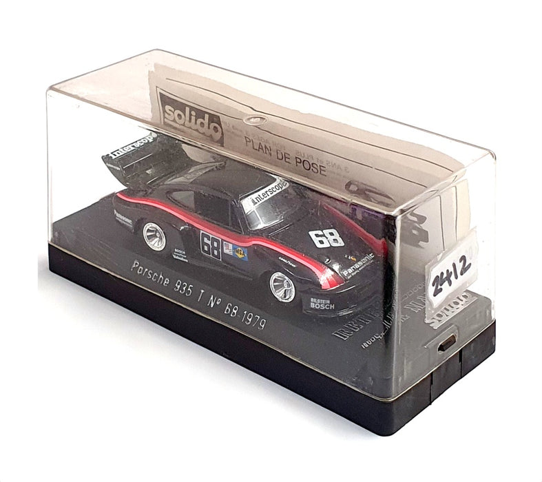 Solido 1/43 Scale Diecast 2412 - Porsche 935 T #68 1979 - Black