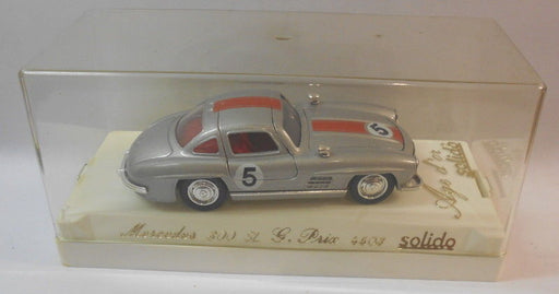 Solido 1/43 Scale Metal Model - SO12 MERCEDES 300 SL SILVER/RED