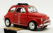 Burago 1/24 Scale Diecast Model Car 18-22099 - 1968 Fiat 500L - Red