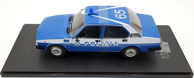 Mitica 1/18 Scale 200017-D - Alfa Romeo Alfetta 2000 1978 Polizia White/Blue
